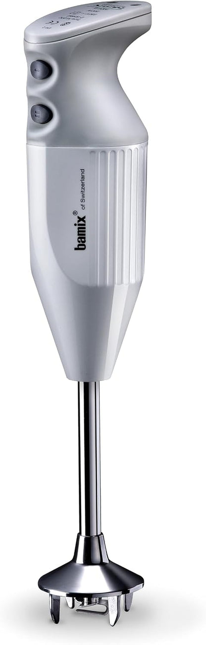 Made in Switzerland M200 PRIME - 2-Speed Immersion Hand Blender, 200W 120V 60Hz - Light Grey - Includes 3 Stainless Steel Blades – Aerating, Blending, and Chopping Blades1