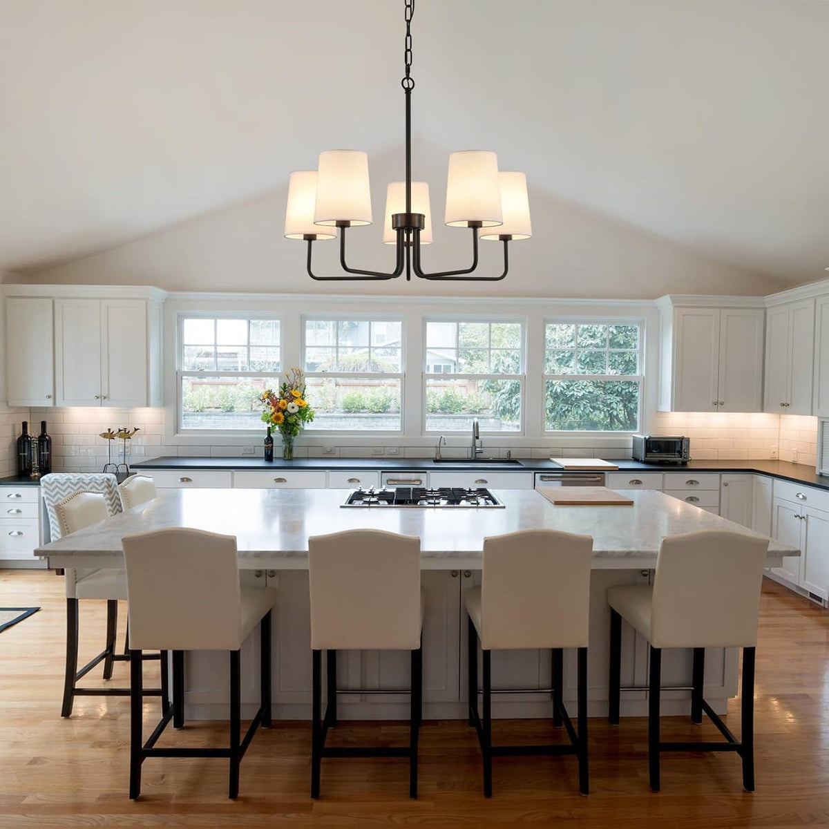 farmhouse-chandelier-matte-black-with-white-fabric-shade-farmhouse-linear-island-lighting-fixture-for-kitchen-dining-room-5-light-matte-black-with-fabric-shades
