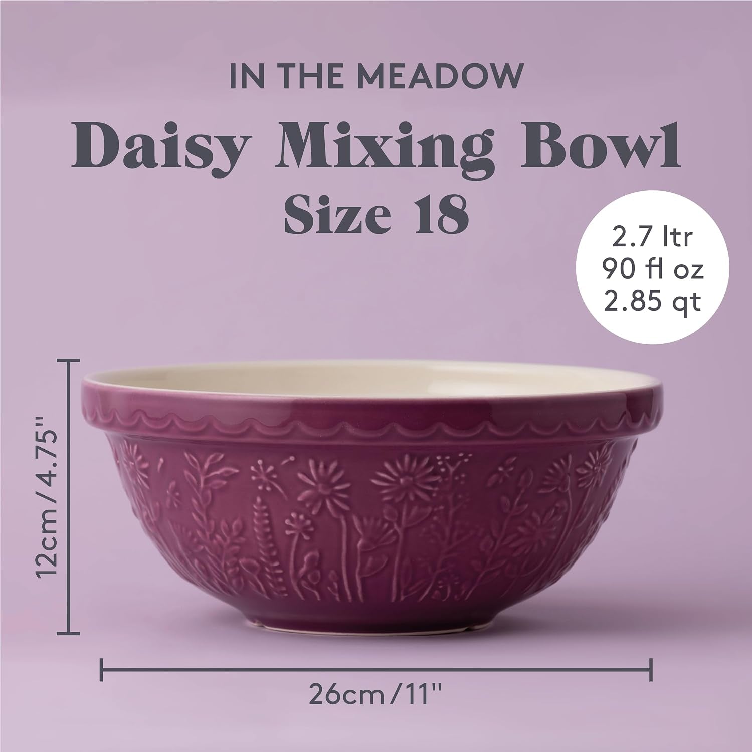in-the-meadow-s18-mixing-bowl-2-85-quart-mixing-bowl-embossed-floral-daisy-design-durable-ceramic-bowl-for-baking-bread-dough-cake-batter-cookies-kitchen-serving-bowl