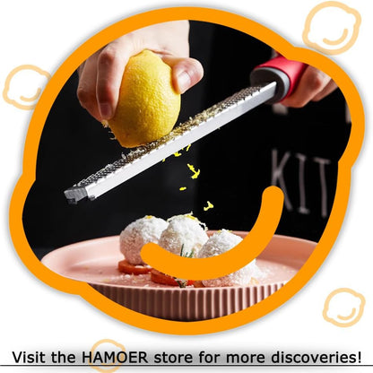 Cheese Micro Plane Grater Lemon Citrus Zester Channel Knife Tool Set8