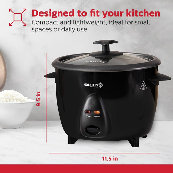 16-Cup Cooked (8-Cup Uncooked) Rice Cooker, Black – One-Touch Operation with Cook & Keep Warm Functions, Perfect for Rice, Quinoa, Oatmeal, Stews & Grains7