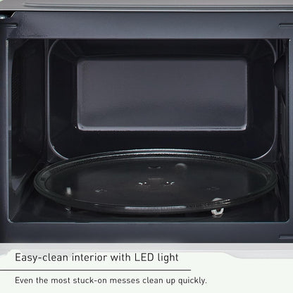 Panasonic Countertop Microwave Ovens, 0.9 Cu. Ft. 1000W, 15 Auto Cooking Presets, Inverter Technology for Even Cooking, with Genius Sensor Technology and Turbo Defrost- NN-SD47QSDAYH7