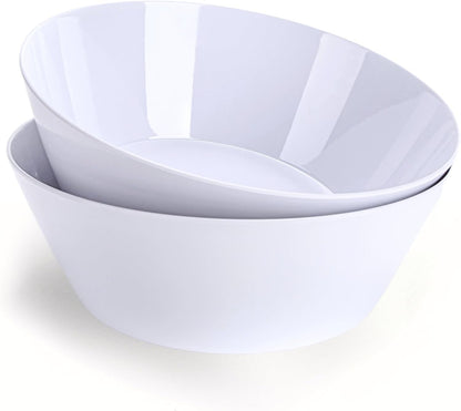 11.5-Inch Melamine Mixing Bowls (Set of 2) - Unbreakable and Reusable Large Serving Bowls, Stackable and Dishwasher-Safe - Versatile for All Meals1