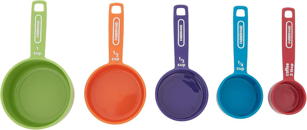 5-Piece Measuring Cup Set with Coffee Scoop, Durable Plastic Nesting Measuring Cups with Easy-Read Markings, Bpa-Free, Dishwasher Safe9