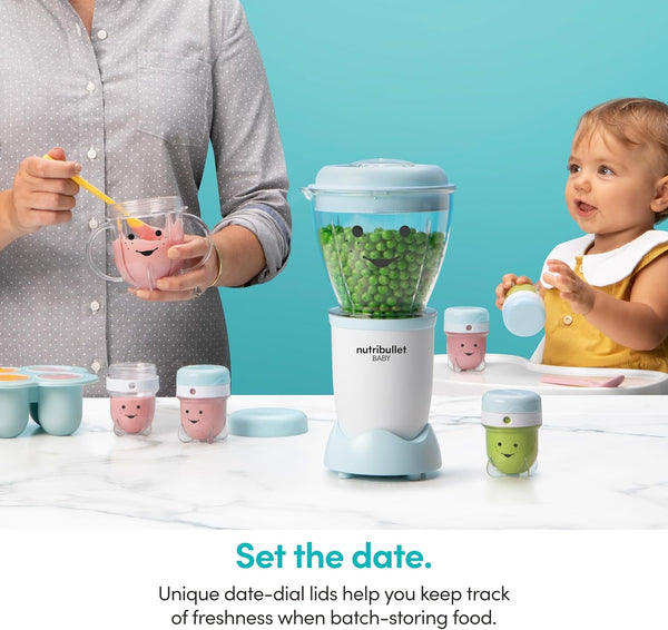 Nutribullet NBY-50100 Baby Complete Food-Making System, 32-Oz, White, Blue, Clear4