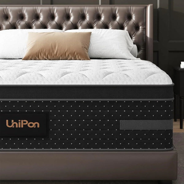 Medium Firm Queen Size Mattress, 14 Inch Hybrid Mattress in a Box with Zoned Lumbar Support for Side Sleepers, Pressure Relief, Fiberglass Free, 365 Nights Trial, 10 Years Warranty7