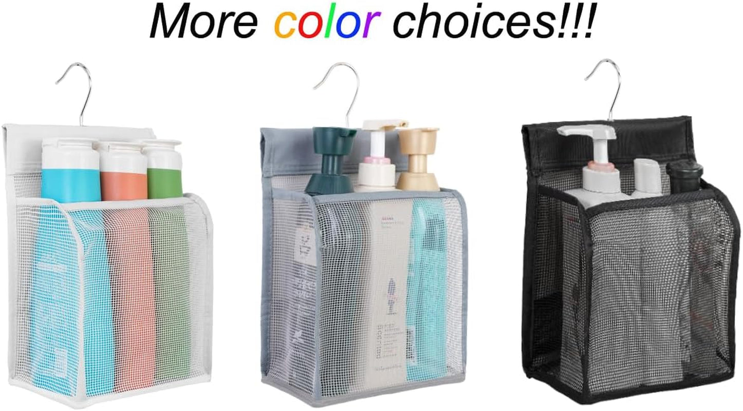 hanging-mesh-shower-caddy-organizer-bathroom-storage-bag-with-hooks-for-college-dorm-gym-swimming-rv-and-travel-white
