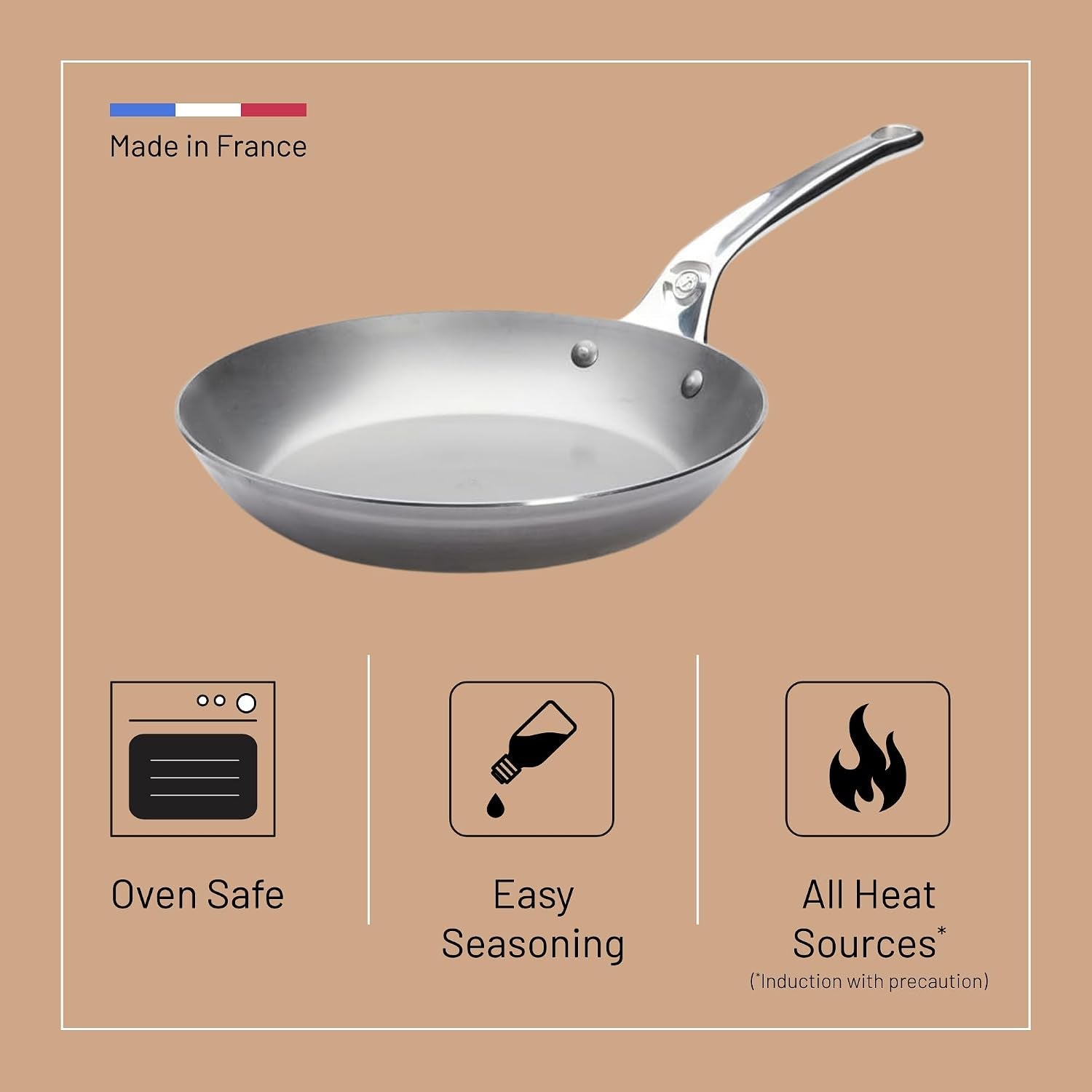 mineral-b-pro-carbon-steel-fry-pan-11-diameter-8-3-cooking-surface-ideal-for-searing-sauteing-reheating-naturally-non-stick-finish-made-in-france