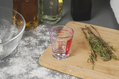 New Talent Plastic Measuring Cup Shot Glass Set of 3Pcs, Shot Glasses Measuring Cup, 26-Incremental Measurement 1Oz, 6 Tsp, 2 Tbs, 30Ml5
