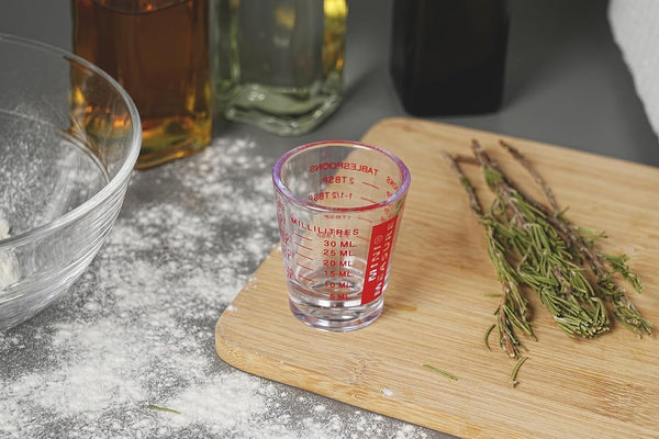 New Talent Plastic Measuring Cup Shot Glass Set of 3Pcs, Shot Glasses Measuring Cup, 26-Incremental Measurement 1Oz, 6 Tsp, 2 Tbs, 30Ml5