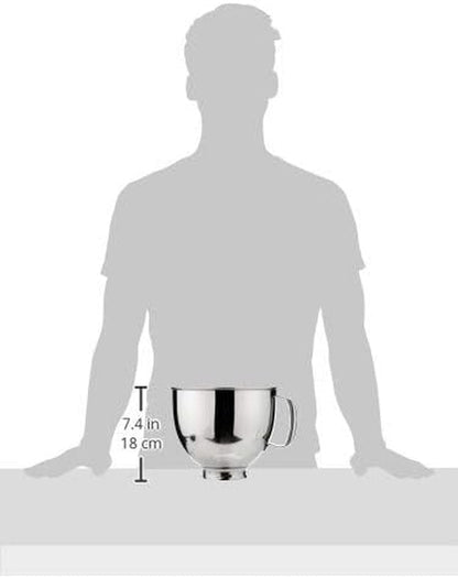 Kitchenaid K5THSBP 5 Qt Tilt-Head Polished Stainless Steel Bowl with Handle2