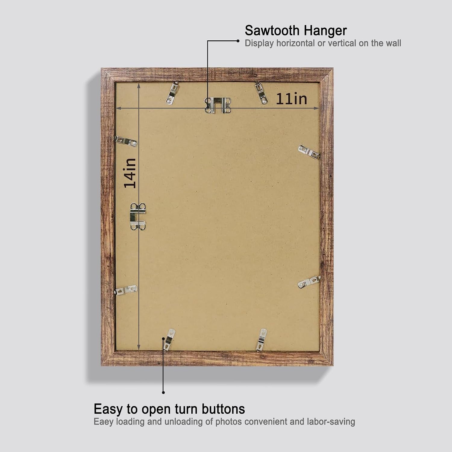 11x14-picture-frame-set-of-4-made-of-glass-and-rustic-brown-wooden-frame-display-8x10-pictures-with-mat-or-11-x-14-posters-without-mat-for-wall-mounting-gallery-photo-frames