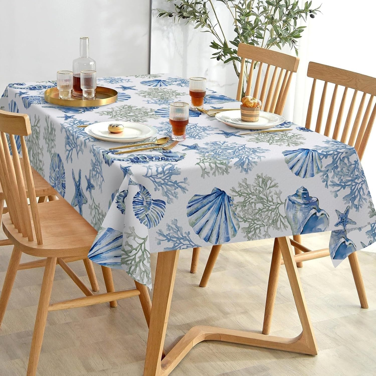 blue-beach-rectangle-tablecloth-60-x-104-inches-coastal-sea-conch