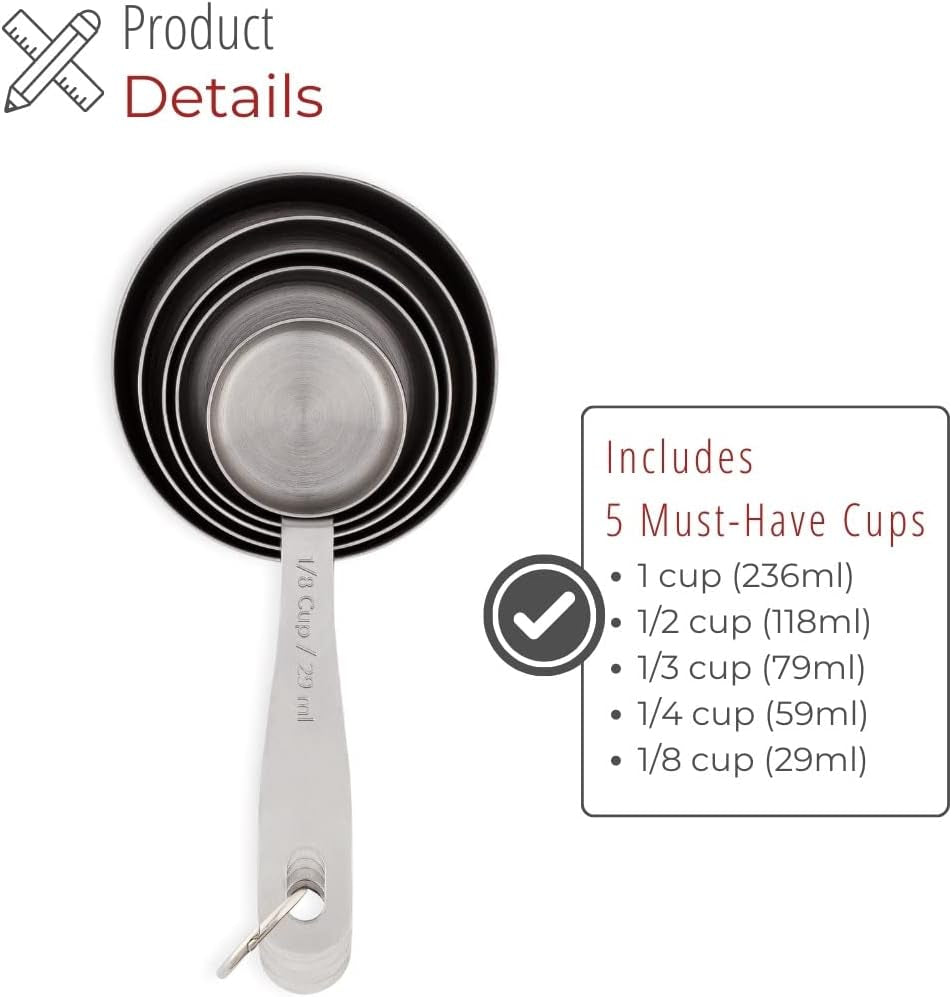 5-piece-stainless-steel-measuring-cups-set-heavy-duty-metal-measuring-cups-with-1-8-cup-size-engraved-imperial-metric-markings-for-dry-liquid-baking-ingredients-stackable