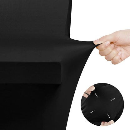Spandex Table Cloth 2 Pack [8FT, 96Lx30Wx30H Inch, Black]4