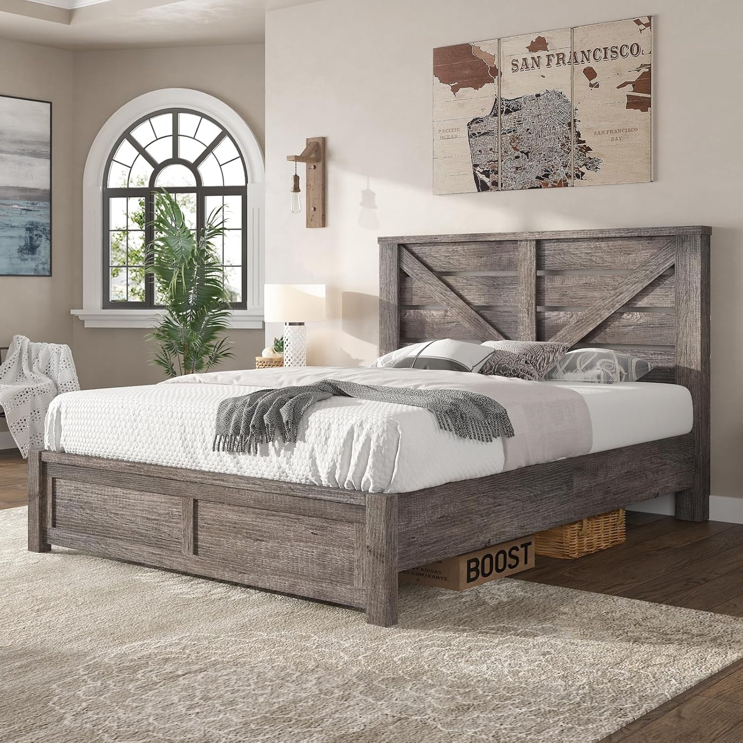 farmhouse-queen-size-bed-frame-with-49-2barn-door-headboard-gray