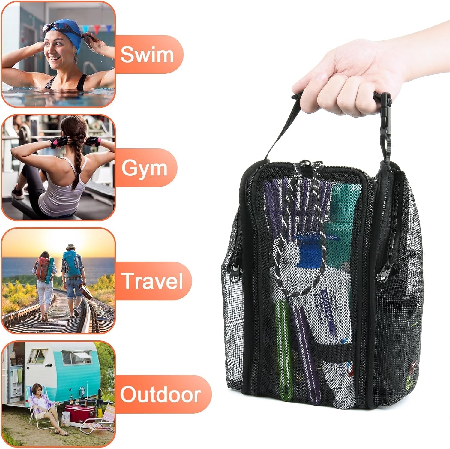 mesh-shower-caddy-toiletry-organizer-hanging-shower-tote-bag-quick-dry-shower-organizer-portable-bath-bag-with-durable-zippers-side-pockets-for-travel-gym-swimming-beach-and-camp