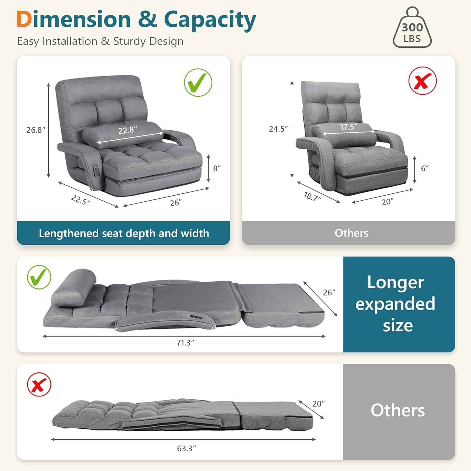 comfy-floor-chair-with-adjustable-backrest-gaming-sofa-chairs-grey