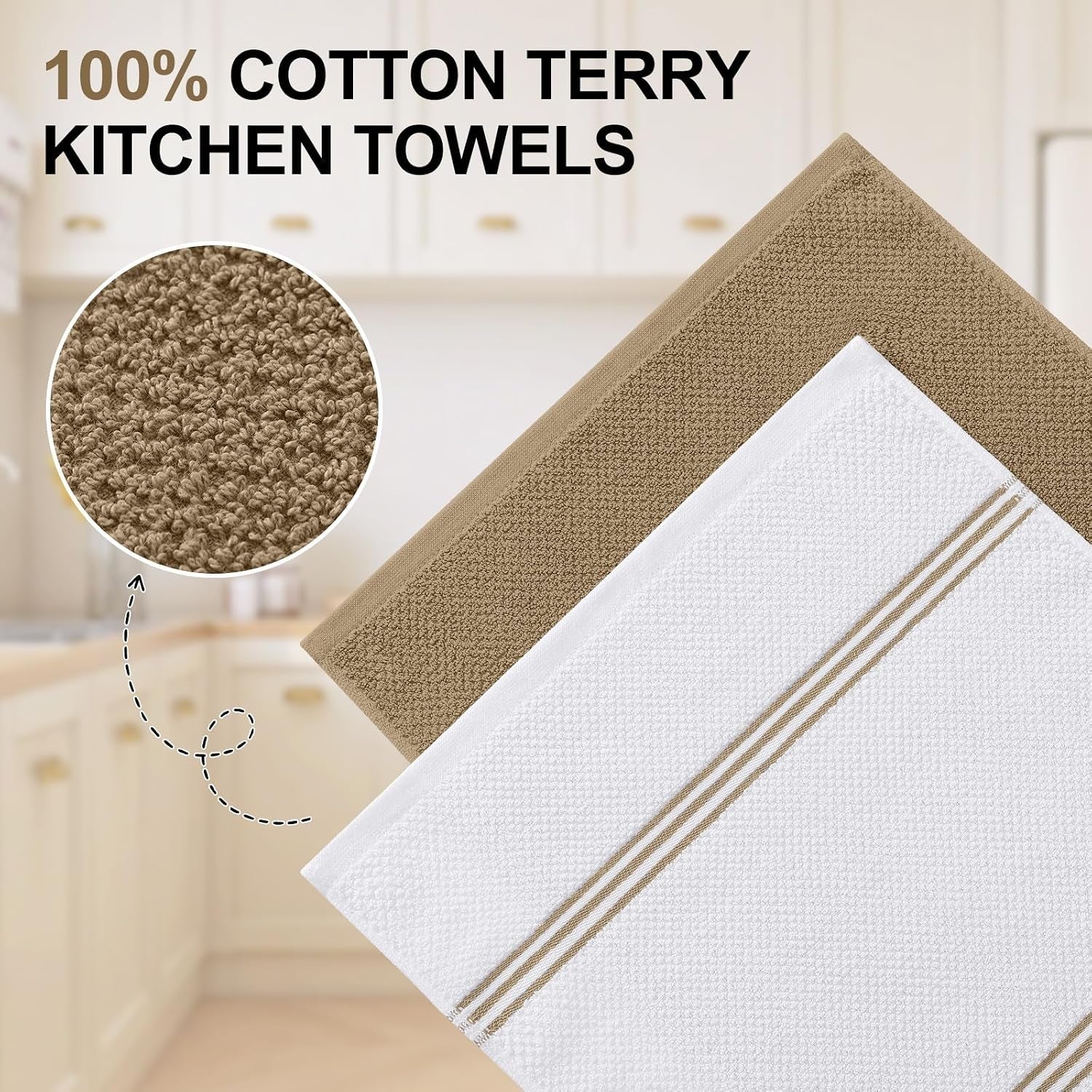 dual-design-kitchen-towels-and-dishcloths-set-8-pack-khaki