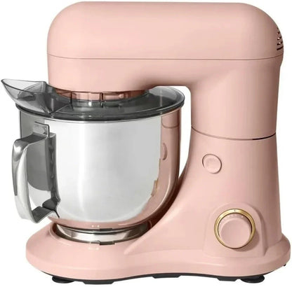 Wonderful Kitchen Stand Mixer 5.3 Qt Bowl, 12 Speeds Tilt-Head, Dough Hook Flat Beater Whisk for Baking Tasks Metal Build for Baking (Rose)1