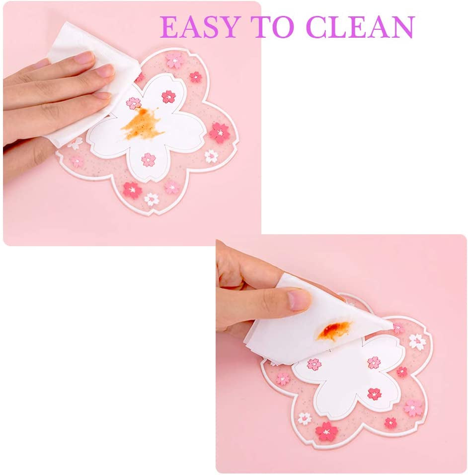 sakura-coffee-cup-mat-kawaii-coaster-2pcs-cute-cherry-blossom-pvc-home-tea-mug-pink-flower-pattern-anti-skid-pot-bowl-pad-placemat-for-desk-drink-table-decor-kawaii-accessories-small