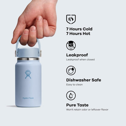 Hydro Flask Micro Bottle - Insulated Mini Leak Proof Flask for Purse or Pocket in 6.7 Oz Agave Green3