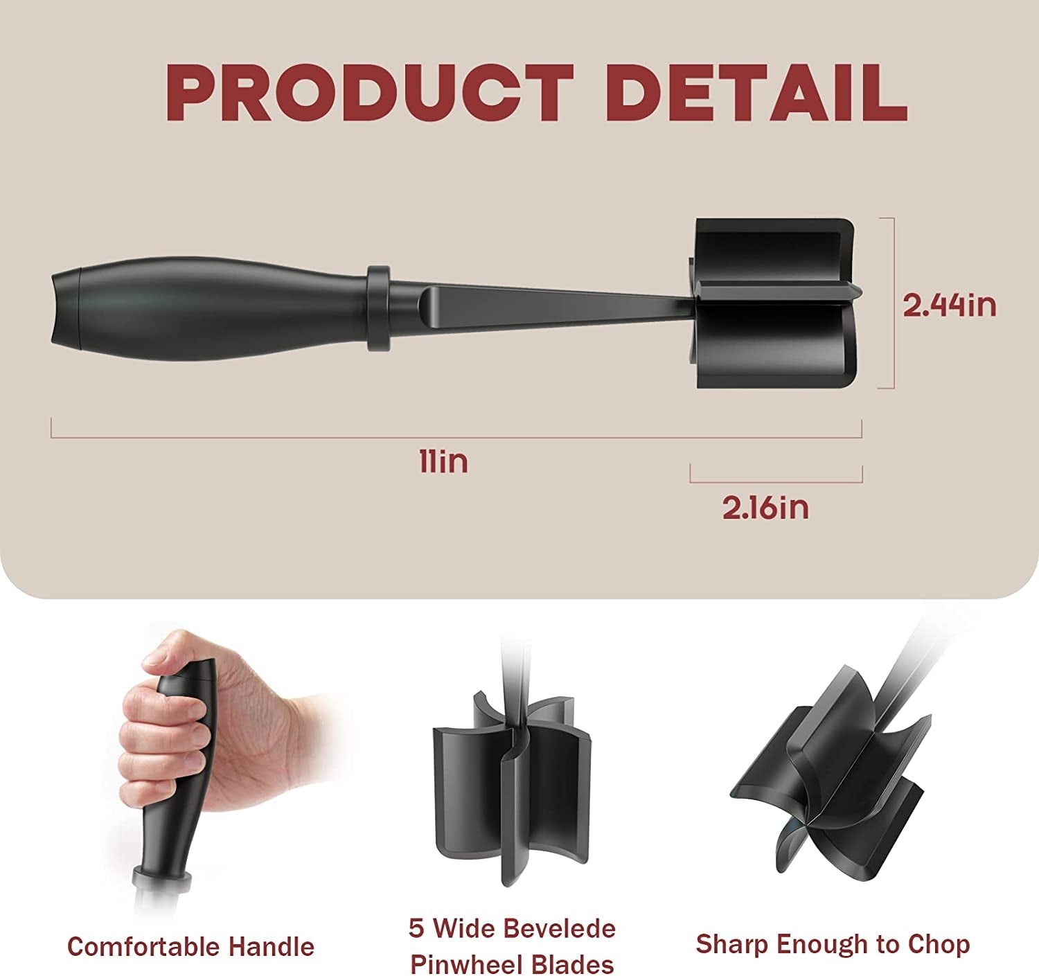 meat-chopper-hamburger-grinder-kitchen-smasher-for-ground-beef-heat-resistant-5-nylon-blade-burger-grinder-potato-mix-tool-meat-poultry-tenderizers-dishwasher-safe-black