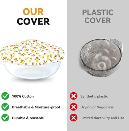 Borosilicate Glass Bowl with Cotton Cover Lid Thickened Mixing Bowls8