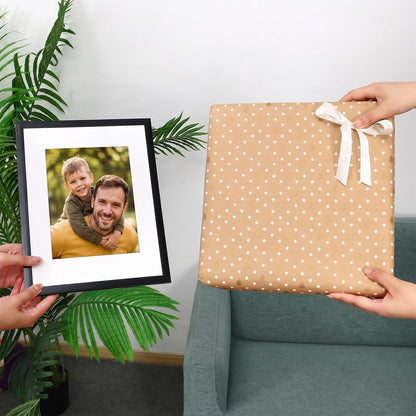 8.5X11 Picture Frame Set of 6 with Plastic Cover, PVC, Black6