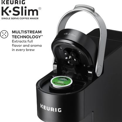K-Slim Single Serve K-Cup Pod Coffee Maker, Multistream Technology, 3 Brew Sizes, Slim and Sleek Design, 46Oz Removable Reservoir, Black | Multistream Technology, 3 Brew Sizes, Sleek Design, Removable Reservoir4
