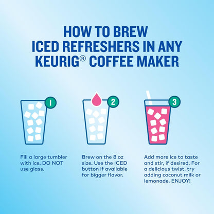 Iced Refreshers, Strawberry Açaí Flavor, Keurig Single Serve K-Cup Pods, 20 Count7