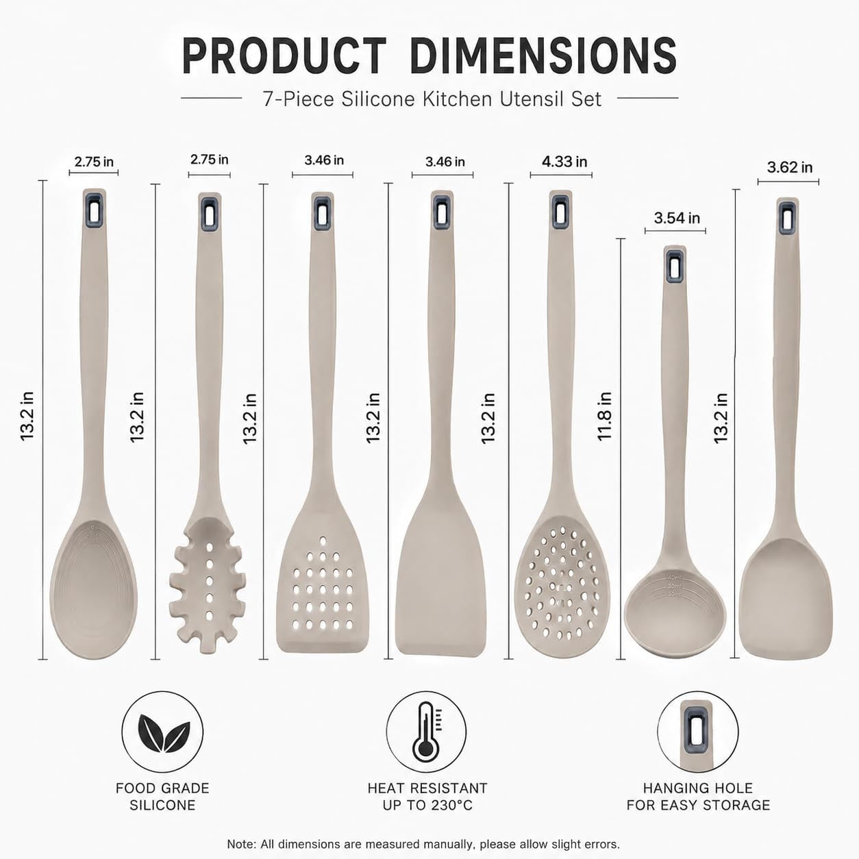 7-piece-khaki-silicone-cooking-utensils-set-food-grade-bpa-free-446-f-heat-resistant-one-piece-silicone-ladle-spatula-and-slotted-spoon-hand-wash-only