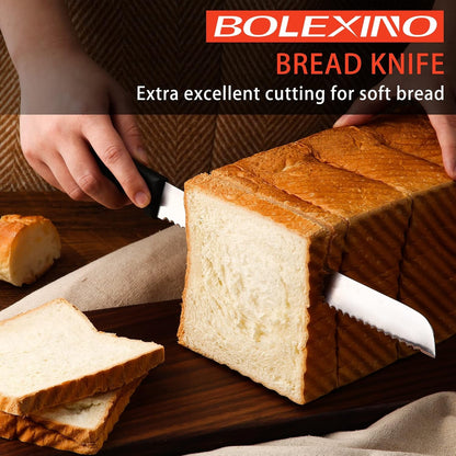 Serrated Bread Knife for Homemade Bread, 12 Inch Stainless Steel4