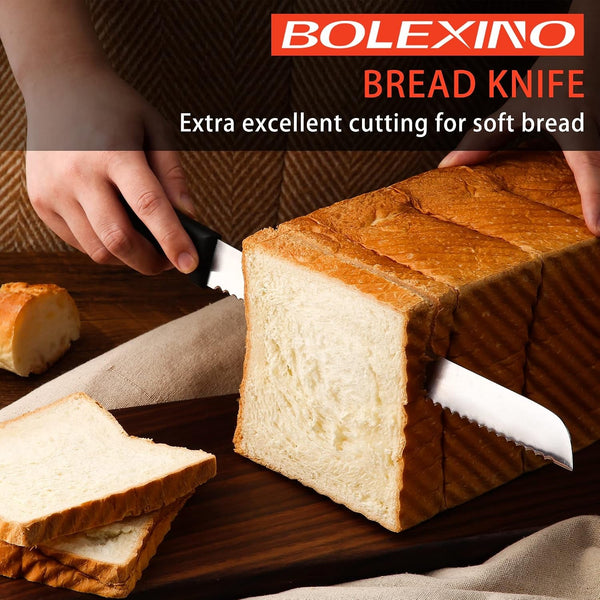 Serrated Bread Knife for Homemade Bread, 12 Inch Stainless Steel4