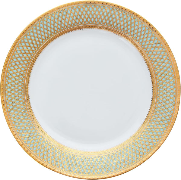 Porcelain Dinnerware Set with Real Gold Trim (Geometric Pattern, Service for 8)5