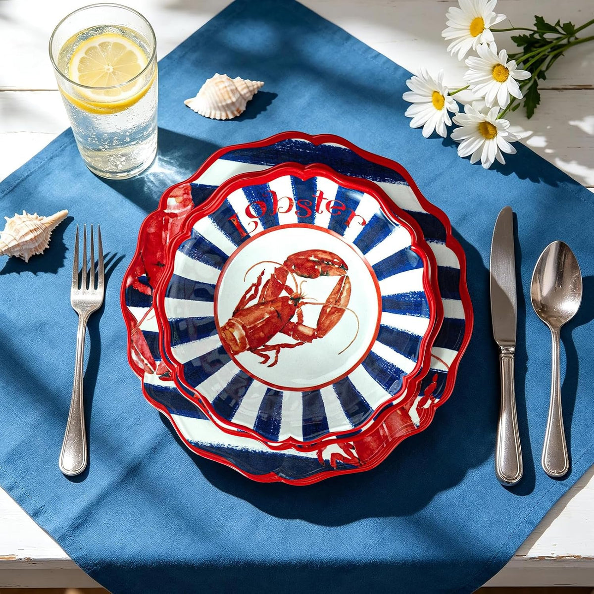 lobster-and-crab-melamine-dinnerware-set-12-piece-scalloped-plates-and-bowls-set-for-4-coastal-nautical-design-unbreakable-lightweight-dishwasher-safe-bpa-free-for-kitchen-outdoor-camping-rv