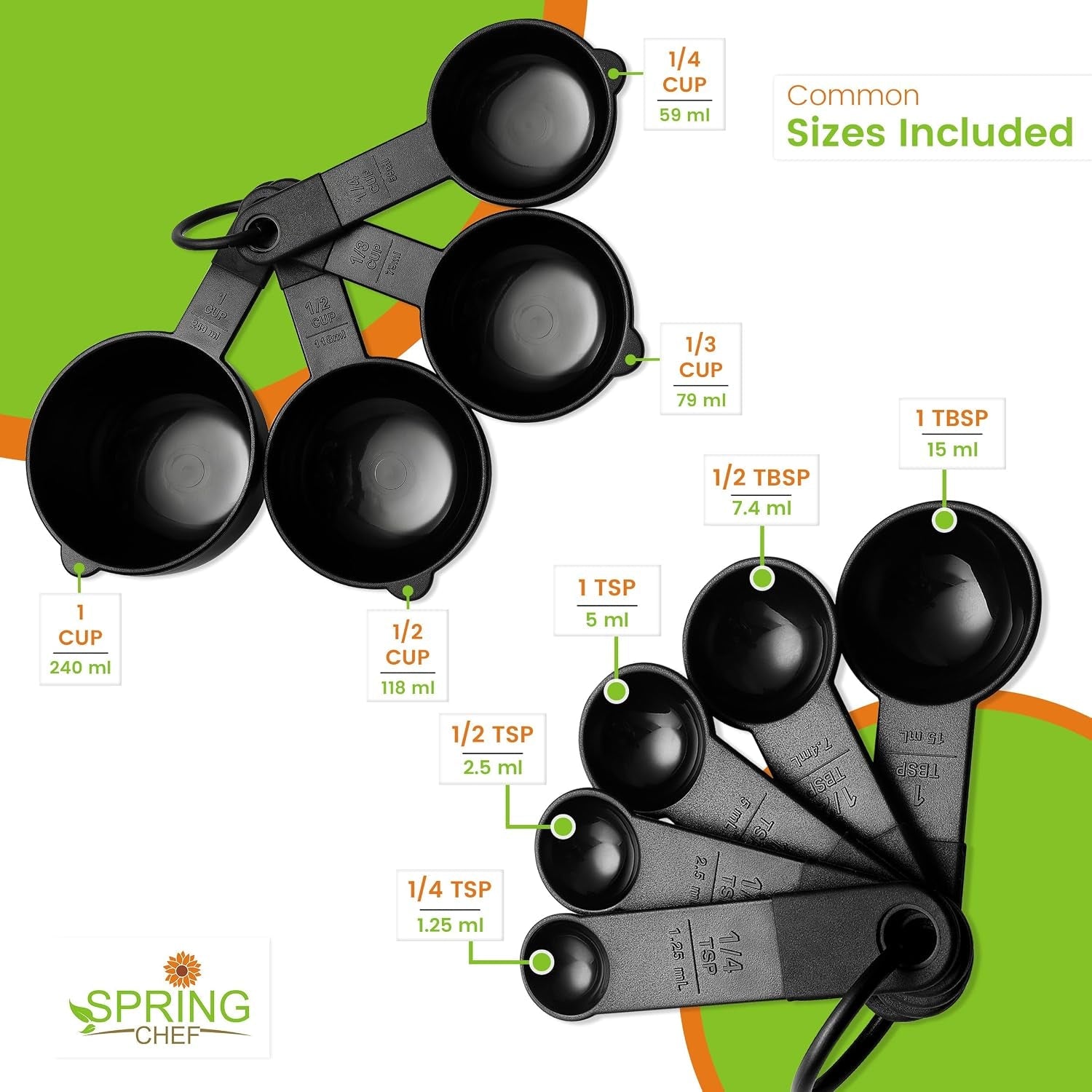 black-magnetic-measuring-cups-spoons-9-pcs-nesting-design
