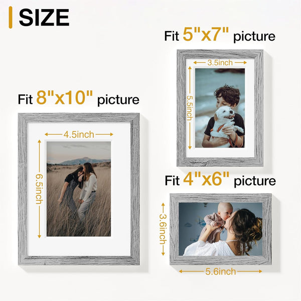 12 Pack Picture Frames Collage Wall Decor, Grey6