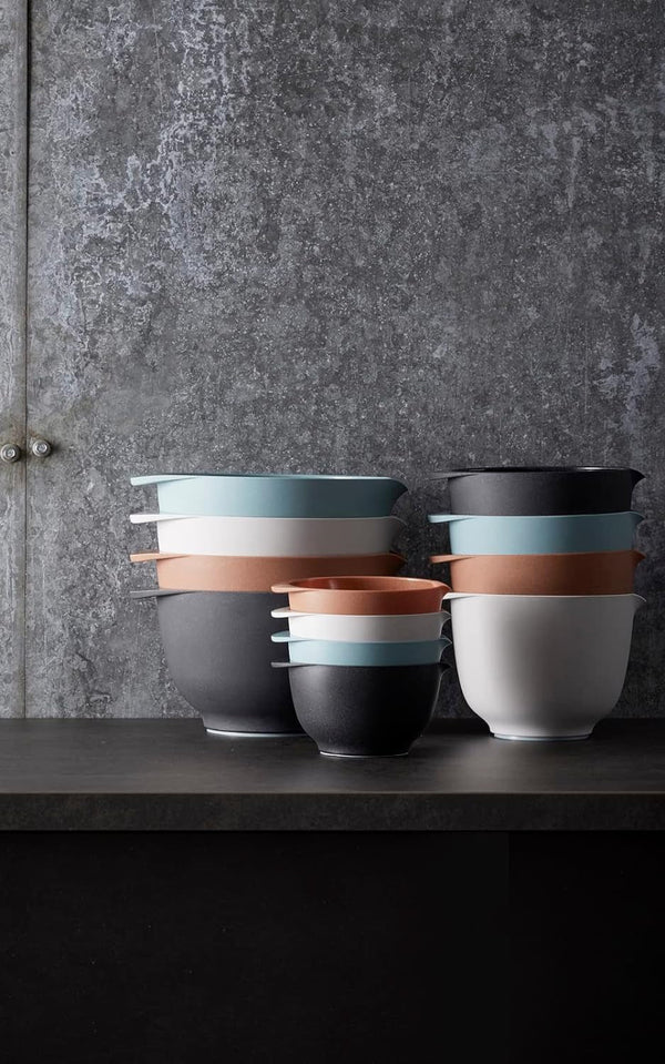 Margrethe Mixing Bowl Set with Lids, 2L/3L, Black6