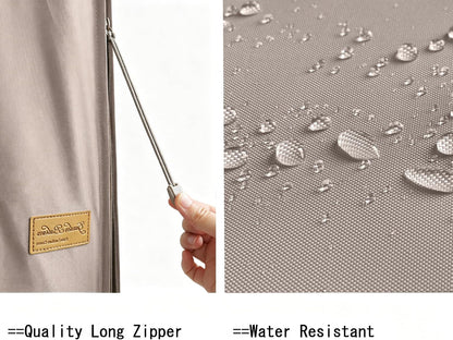 Umbrella Cover for 6Ft to 9Ft Patio Umbrellas, Waterproof and Durable Market Umbrella Cover with Zipper and Rod4
