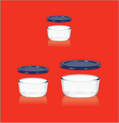 Simply Store (3-Pack) Glass Food Storage Containers Set (2, 4, 7 Cup)6