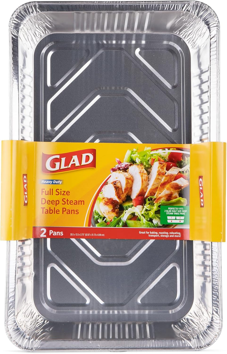 disposable-full-size-aluminum-steam-pans-deep-heavy-duty-foil-pans-for-steaming-baking-roasting-catering-oven-reheating-fits-2-half-pans-20-5-x-12-5-x-2-75-inch-2-count
