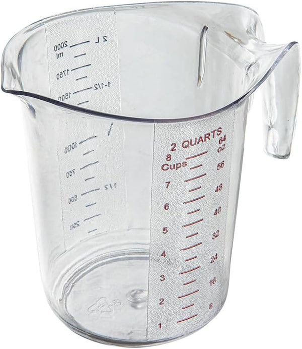 Plastic Measuring Cup - Chef 101 Measuring Jug with Dual Unit Markings, Dishwasher Safe - Clear Measuring Cup for Kitchen, Restaurants11