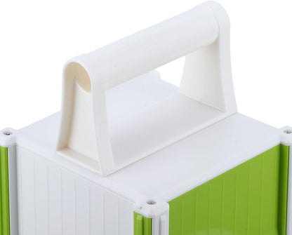 5 in 1 Multifunctional Shredding Vegetable Machine Portable Grater Kitchen Tool for Slicing Chopping Decorating Small Peeler Storage Box Green White4
