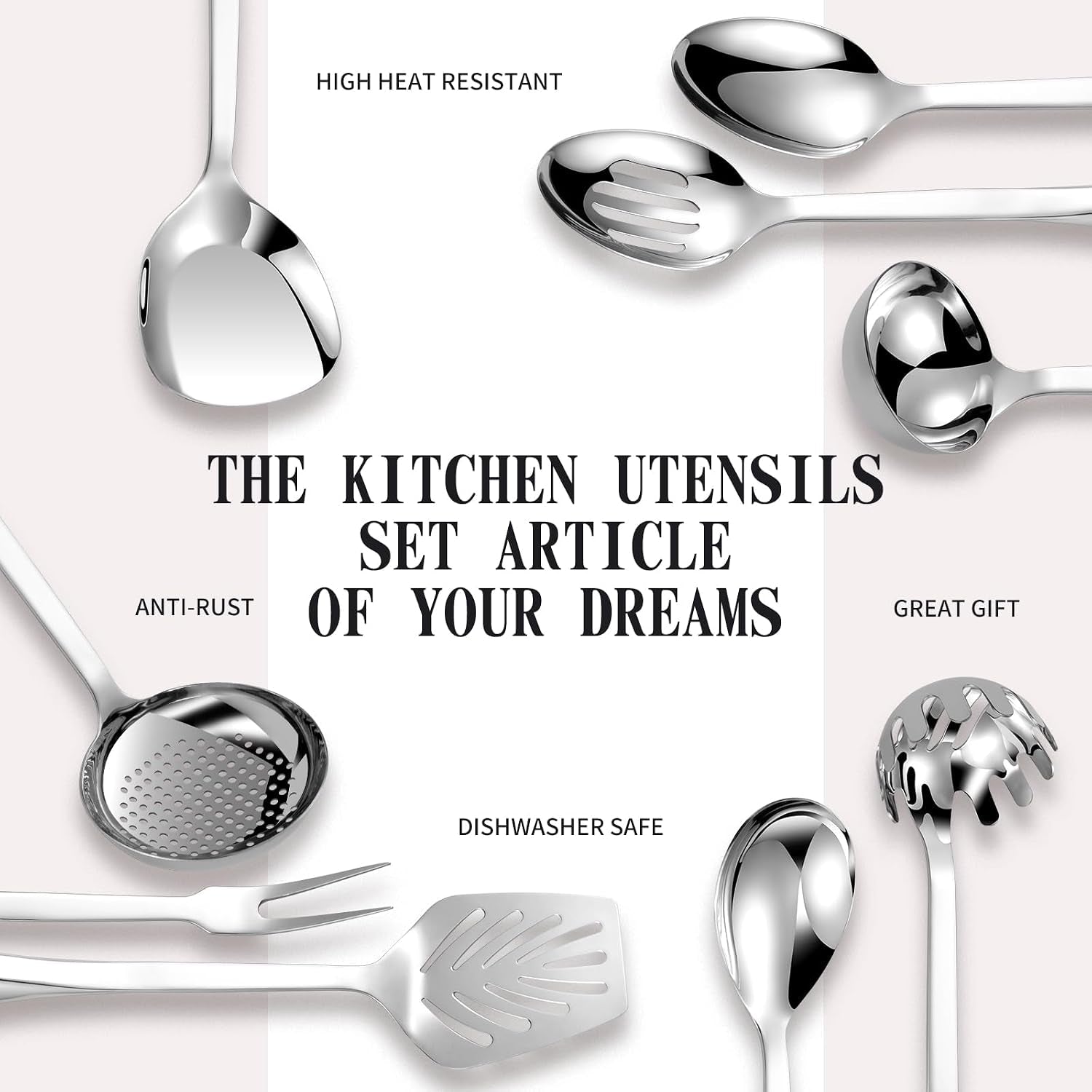 304-stainless-steel-kitchen-utensil-set-9pcs-cooking-utensils-metal-kitchen-utensil-spatula-sets-cookware-high-temperature-resistance-kitchen-tool-set-for-hanging-dishwasher-safe-silver