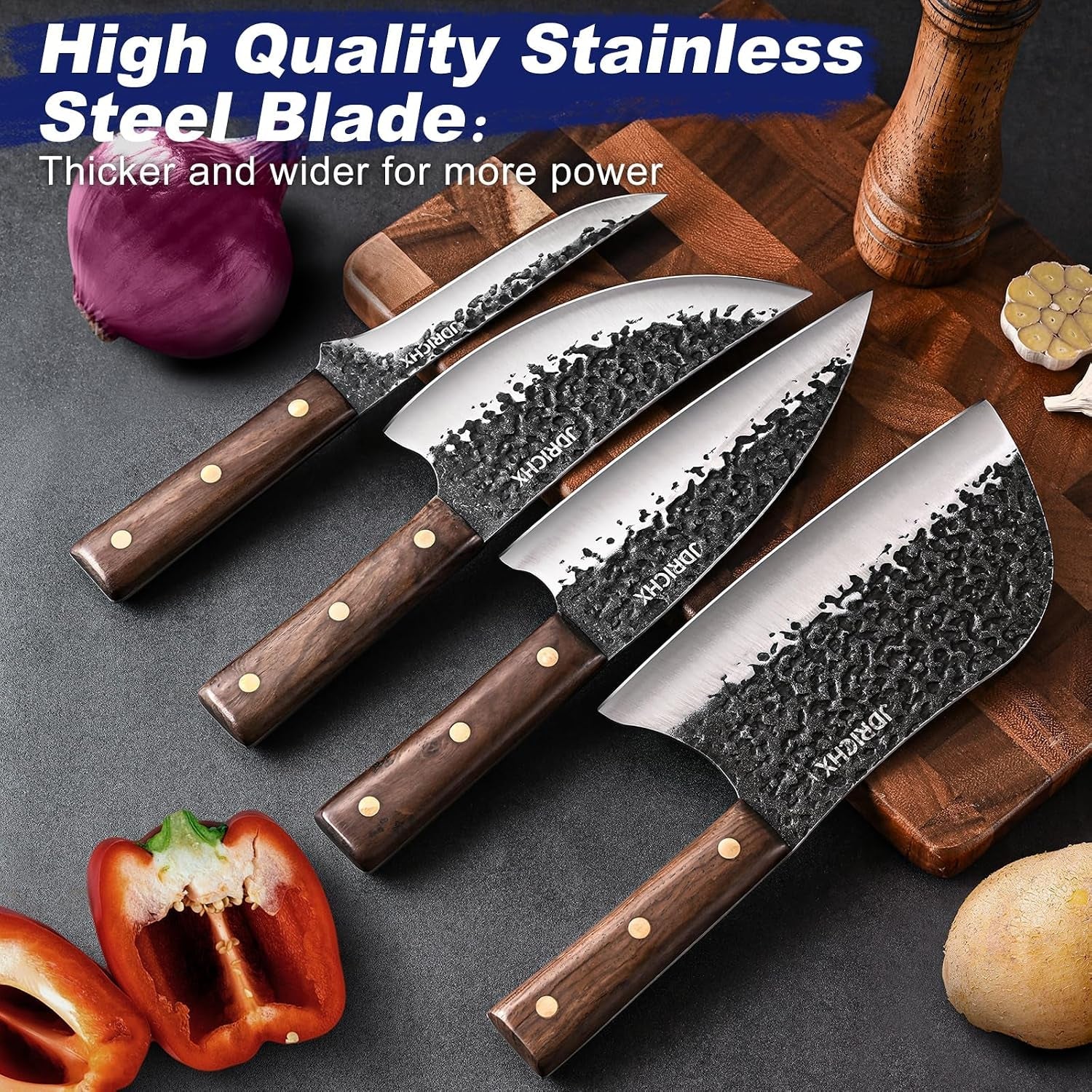 4-piece-hand-forged-butcher-knife-set-with-high-carbon-steel