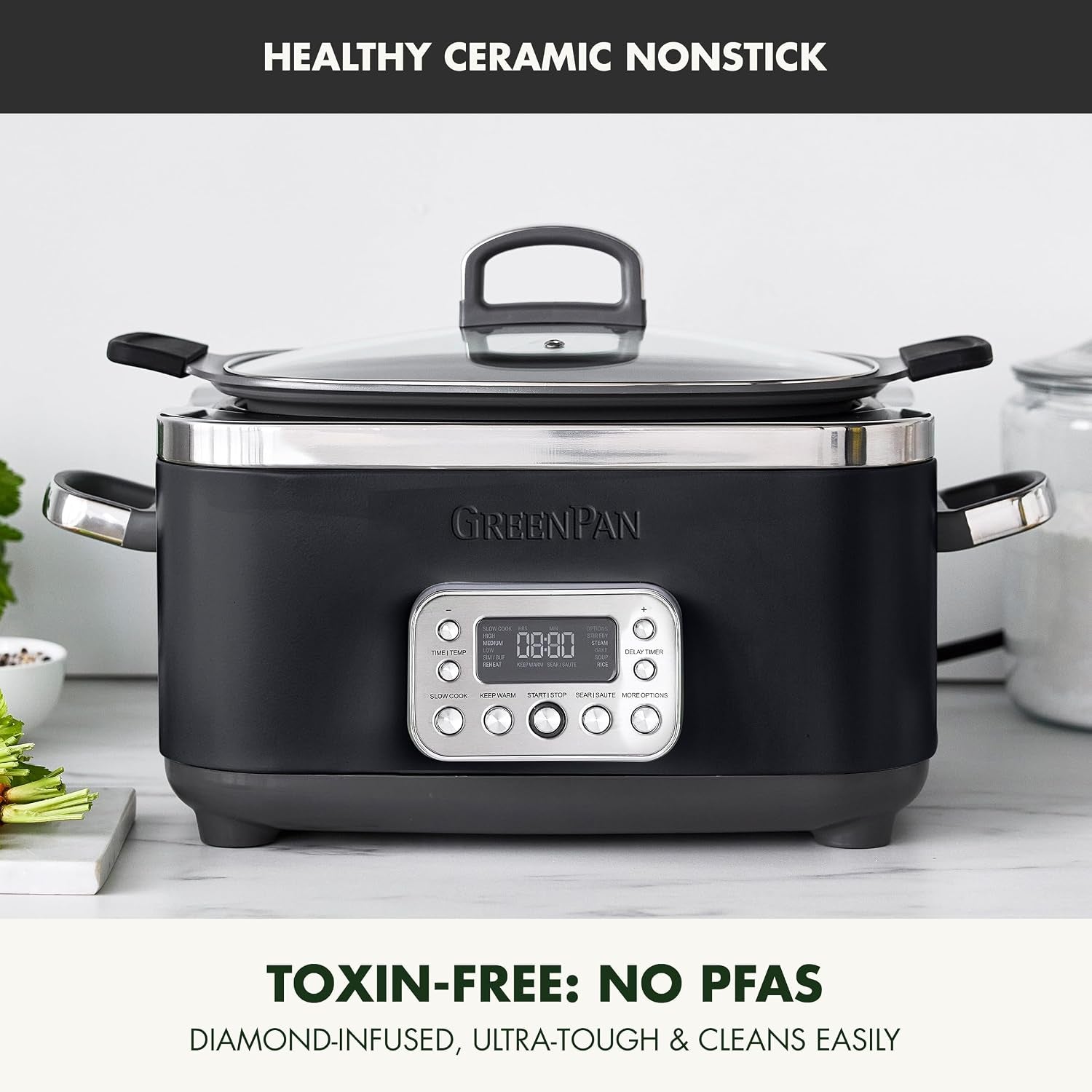 elite-14-in-1-nonstick-6qt-electric-slow-cooker-pfas-free-ceramic-multi-cooker-in-pot-browning-dishwasher-safe-lid-removable-crock-stainless-steel-steamer-silicone-handles-black
