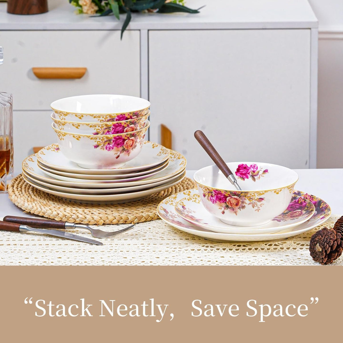 12-piece-dinnerware-sets-for-4-white-porcelain-gold-rim-formal-dining