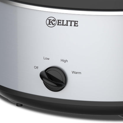 7 Quart Slow Cooker for Large Families, Stainless Steel Crock Pot with 3 Heat Settings, Dishwasher-Safe Ceramic Pot & Tempered Glass Lid9