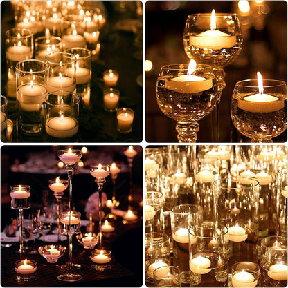 48 Pack Floating Candles for Centerpieces, 2 Inch Small Floating Candles for Holiday, Weddings, Parties, Special Occasions and Christmas Home Decorations7